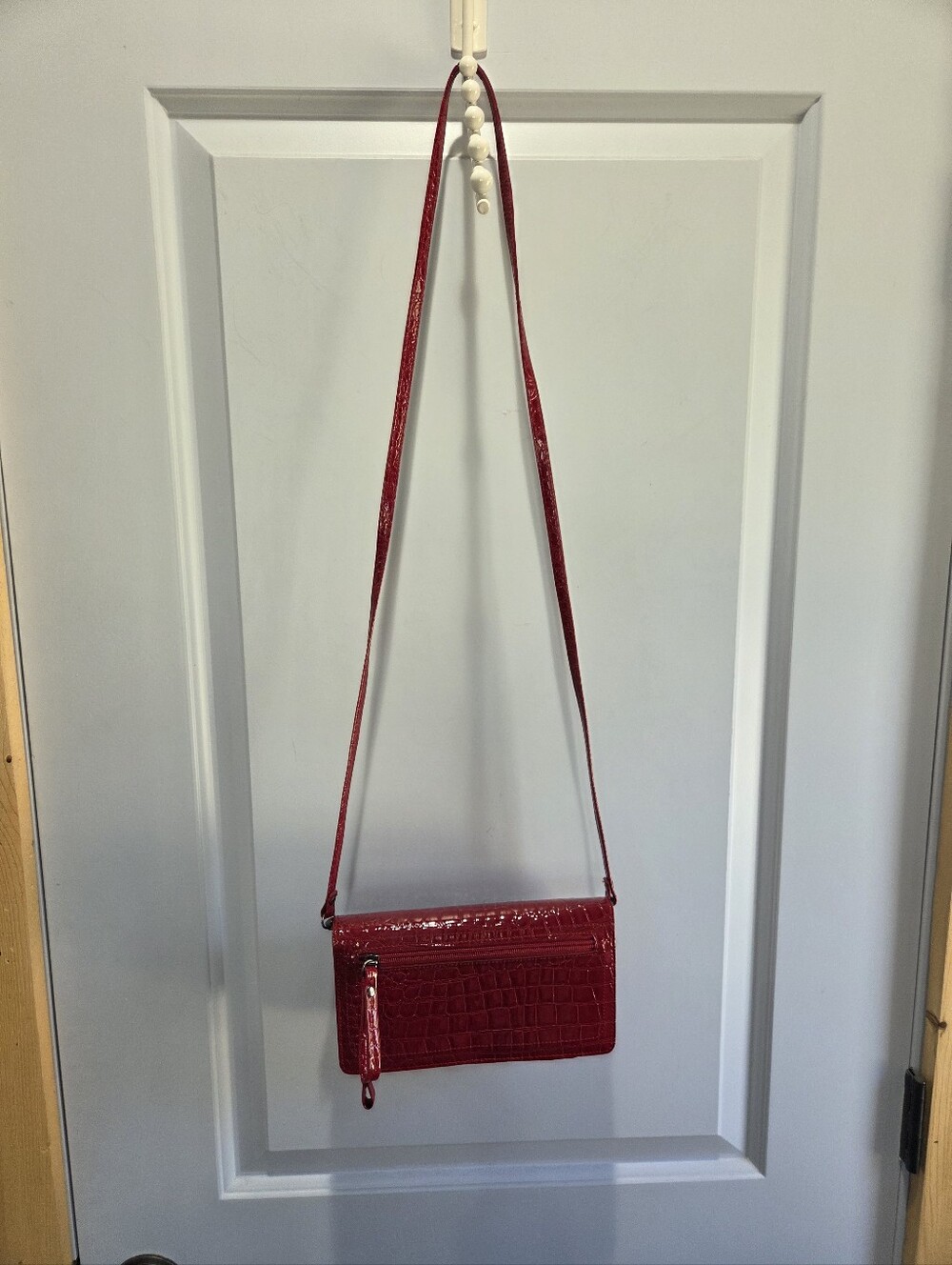 Croc Embossed Vintage Buxton Wallet / Crossbody Bag